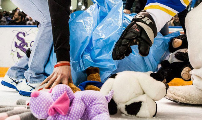 SAAC: UAF Teddy Bear Toss Nets Toys